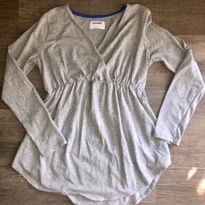 Old Navy Maternity Cross-Front Nursing Lounge Top